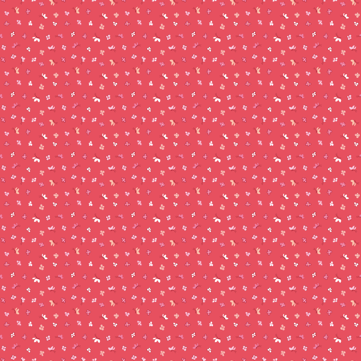 Love Notes Raspberry Butterfly Floral