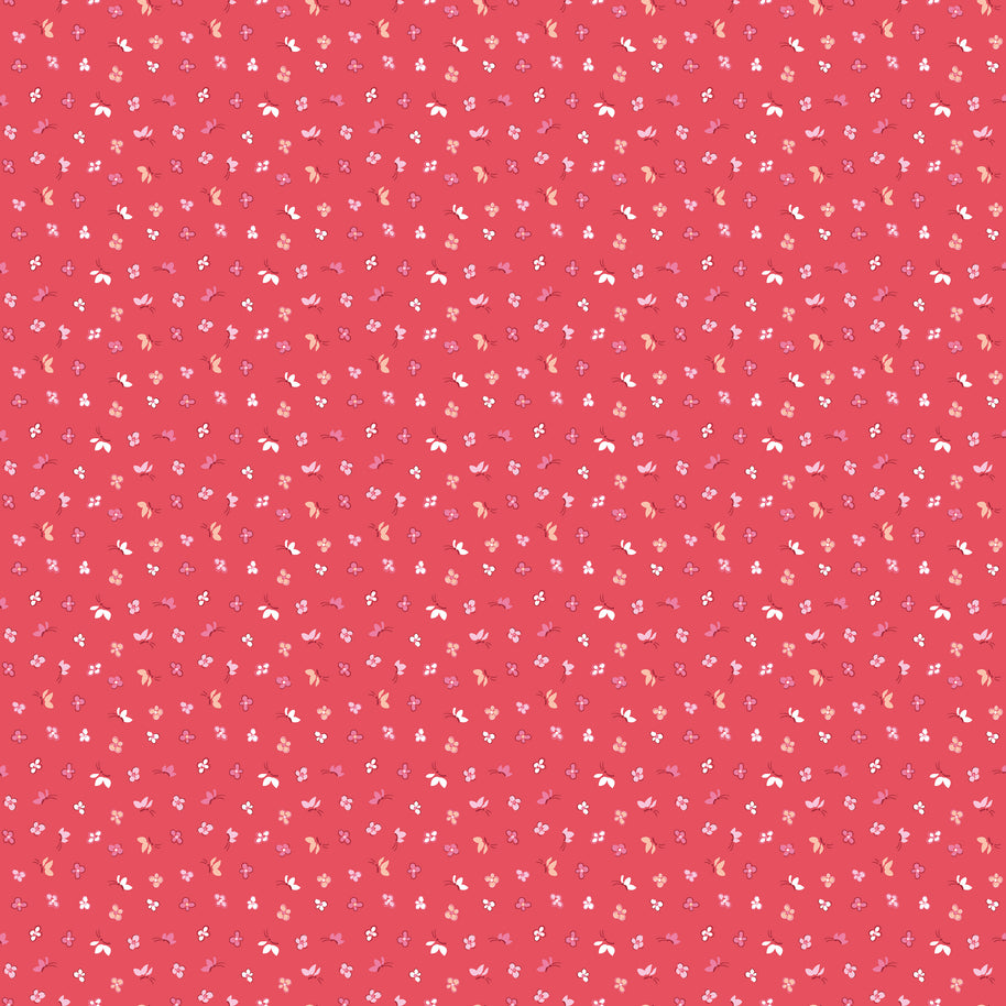 Love Notes Raspberry Butterfly Floral