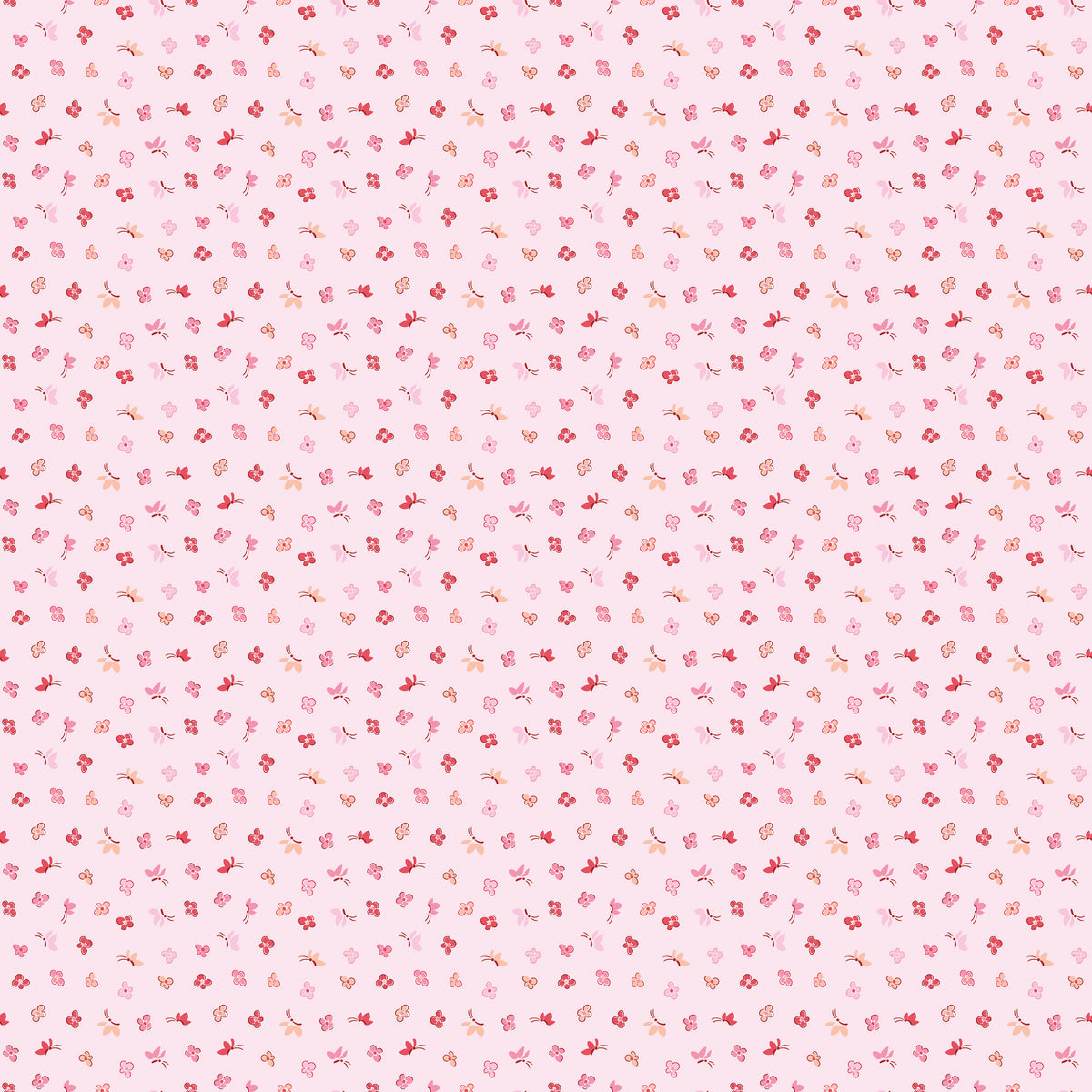 Love Notes Soft Pink Butterfly Floral