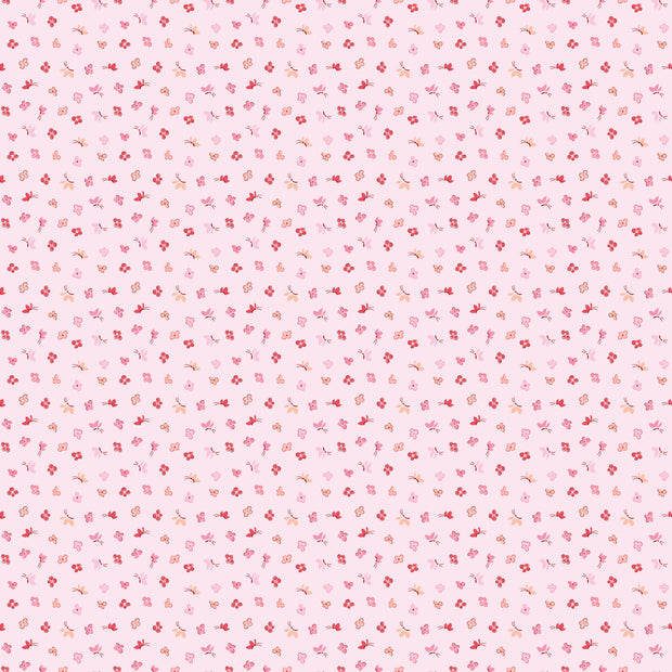 Love Notes Soft Pink Butterfly Floral