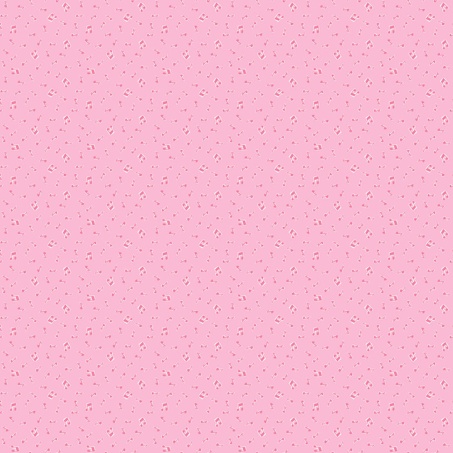 Love Notes Pink Music Notes