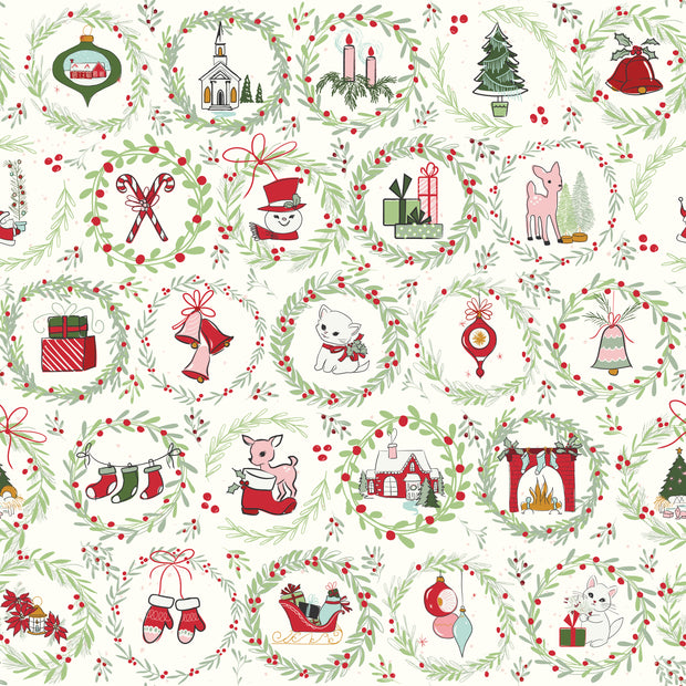 Mistletoe & Holly Cloud Wreaths