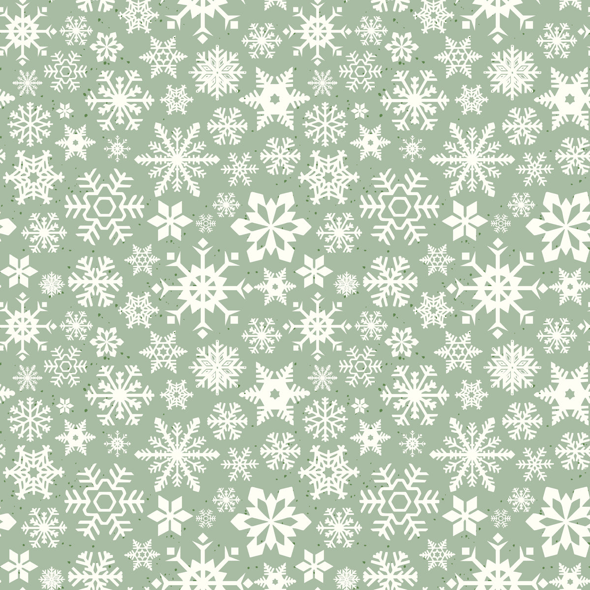 Mistletoe & Holly SAGE Snowflakes