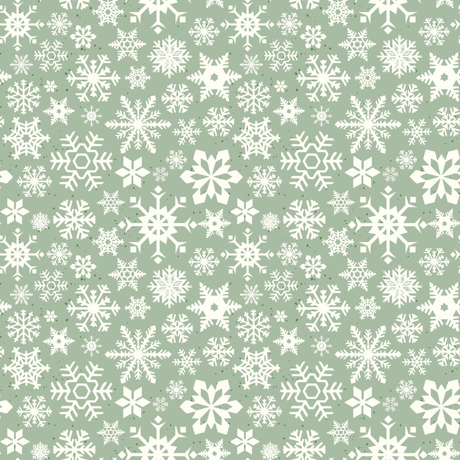 Mistletoe & Holly SAGE Snowflakes