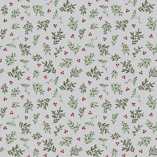 Mistletoe & Holly Silver