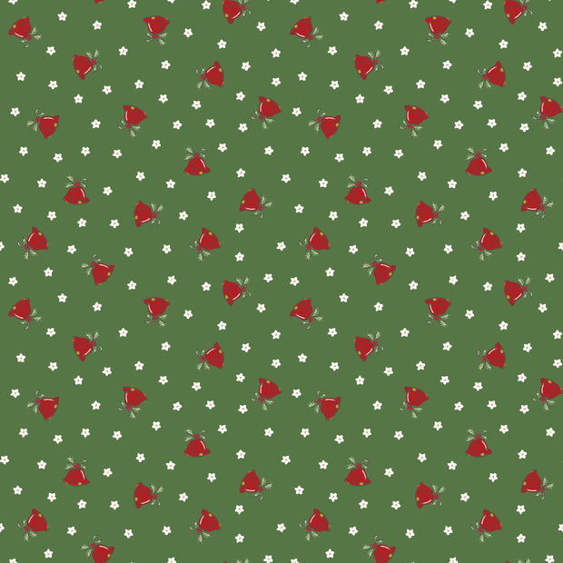Mistletoe & Holly Clover Scattered Bells
