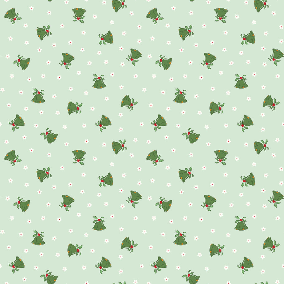 Mistletoe & Holly Hint of Mint Scattered Bells
