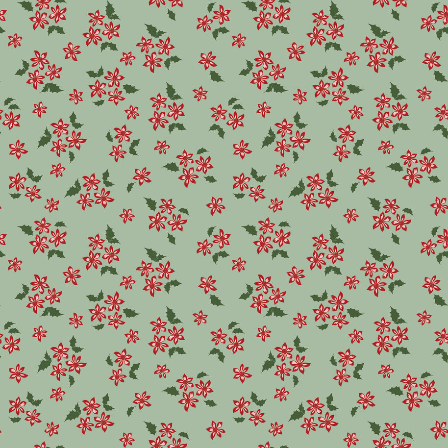 Mistletoe & Holly Sage Floral