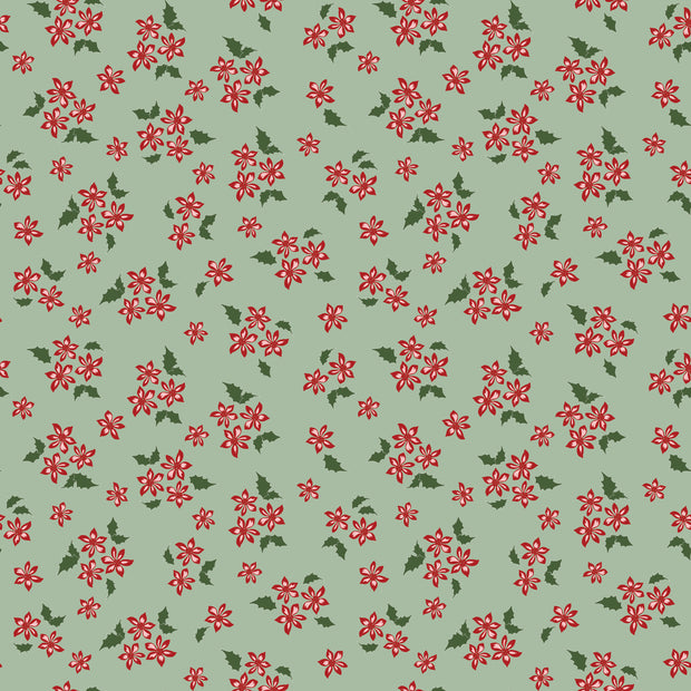Mistletoe & Holly Sage Floral
