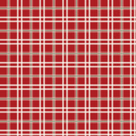 Mistletoe & Holly Barn Red Plaid