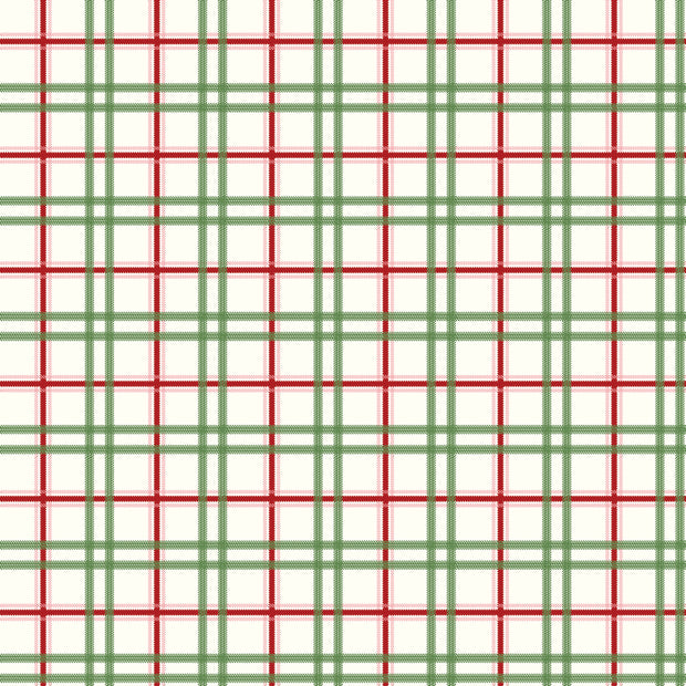 Mistletoe & Holly Cloud Plaid