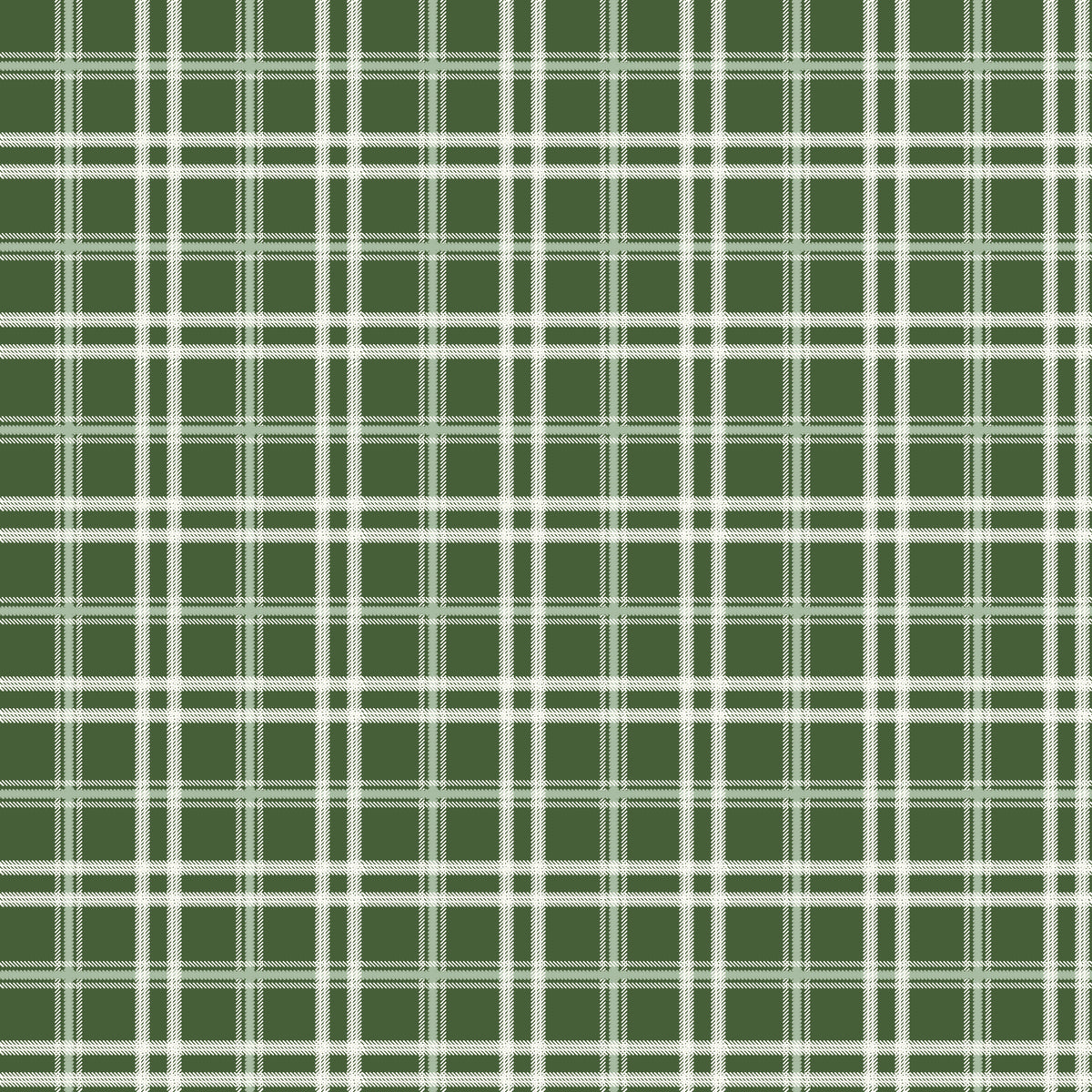 Mistletoe & Holly Forest Plaid