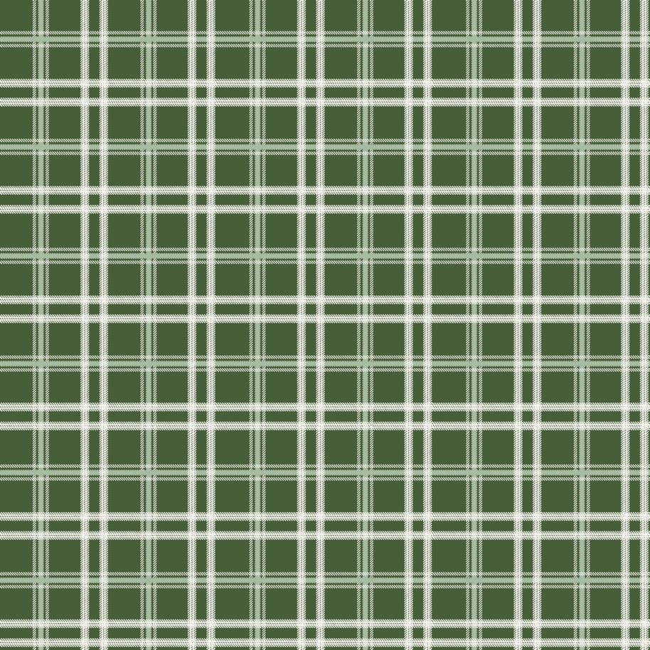Mistletoe & Holly Forest Plaid