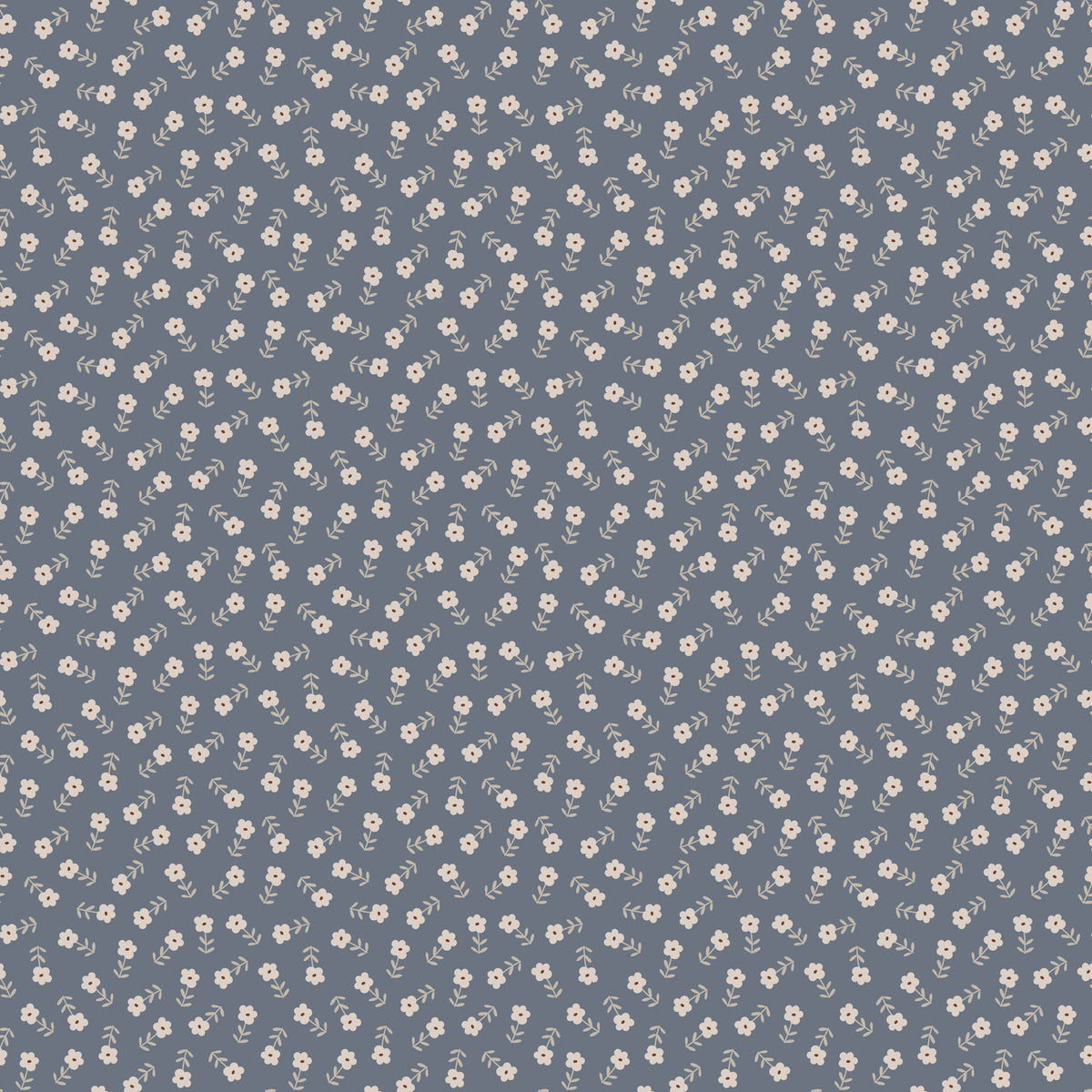 Cozy Bebe Blue Flowers