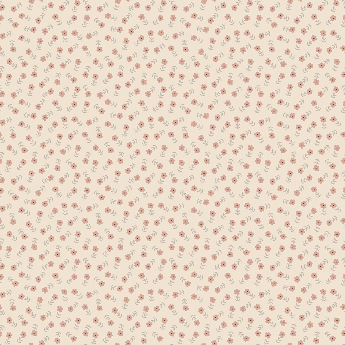 Cozy Bebe Cream Flowers