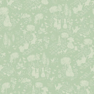 CD17251Green Tonal Peter Rabbit™ and Benjamin Bunny™ 1/2m