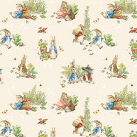 CD17250Cream - Peter Rabbit™ and Benjamin Bunny™ 1/2m