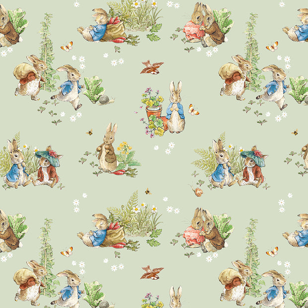 CD17250Green Main Peter Rabbit™ and Benjamin Bunny™ 1/2m