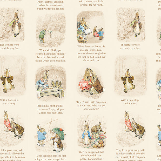 CD17252Cream Story Time Peter Rabbit™ and Benjamin Bunny™ 1/2m