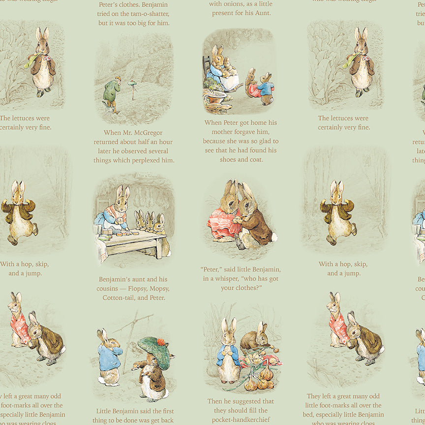 CD17252Green Story Time, Peter Rabbit™ and Benjamin Bunny™ 1/2m