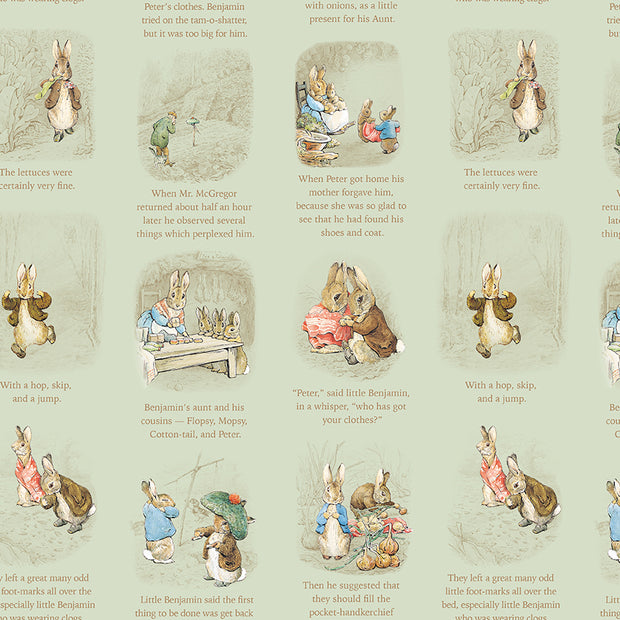 CD17252Green Story Time, Peter Rabbit™ and Benjamin Bunny™ 1/2m