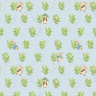 CD17253Blue Lettuce Patch, Peter Rabbit™ and Benjamin Bunny™ 1/2m