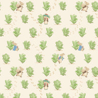 CD17253Cream Lettuce Patch Peter Rabbit™ and Benjamin Bunny™ 1/2m