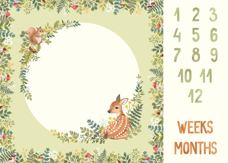 Northcott Fabrics - Woodland Babes Panel