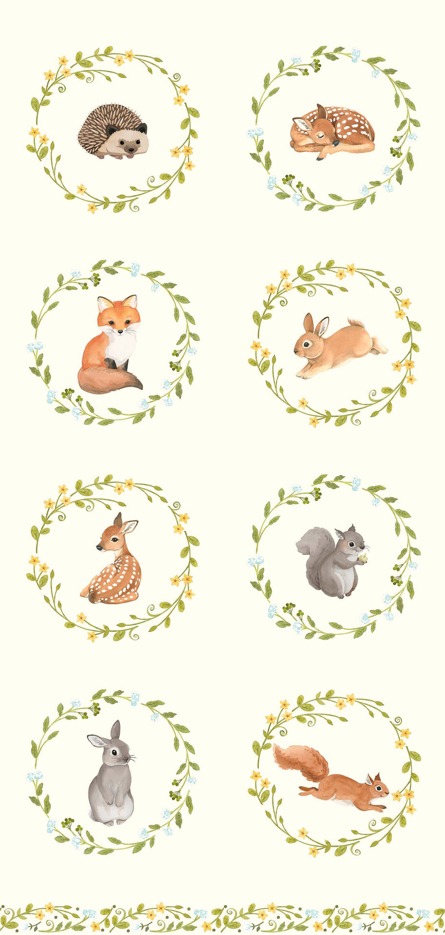 Northcott Fabrics - Woodland Babes 1/2m