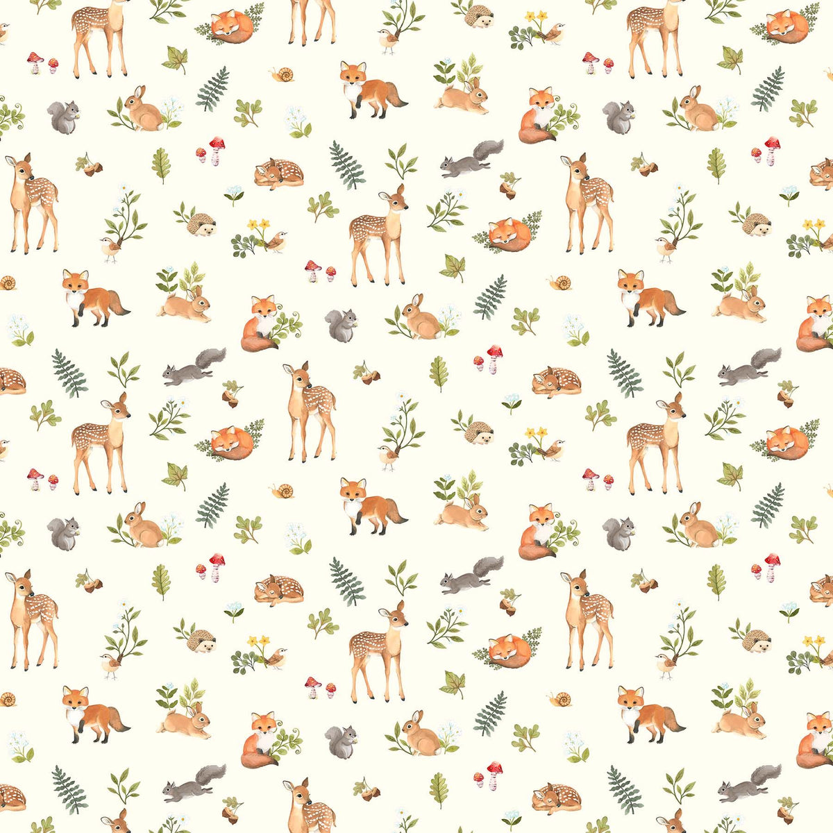 Northcott Fabrics - Woodland Babes 1/2m