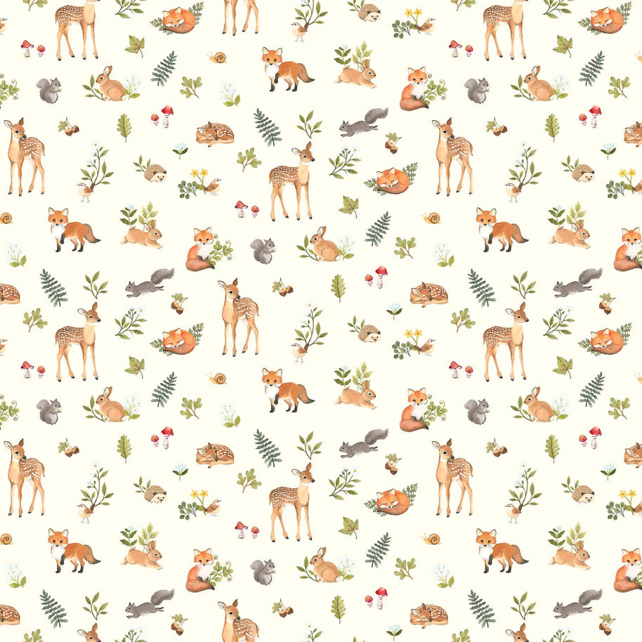 Northcott Fabrics - Woodland Babes 1/2m