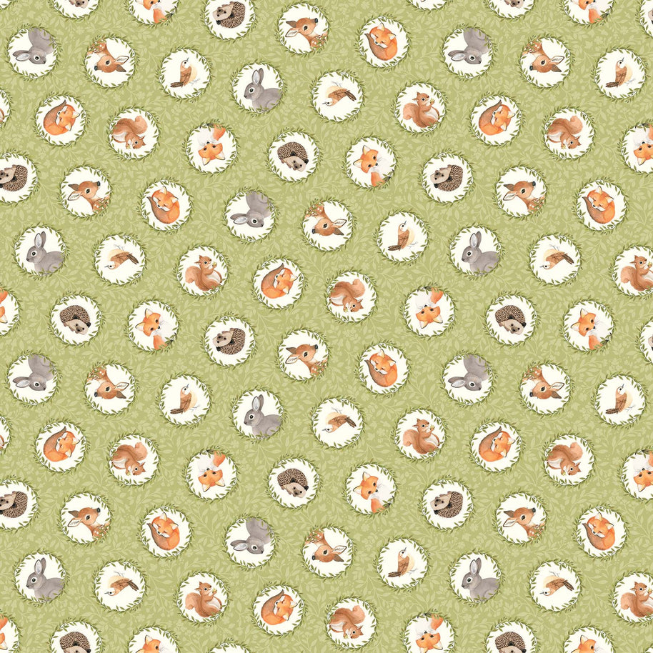 Northcott Fabrics - Woodland Babes 1/2m