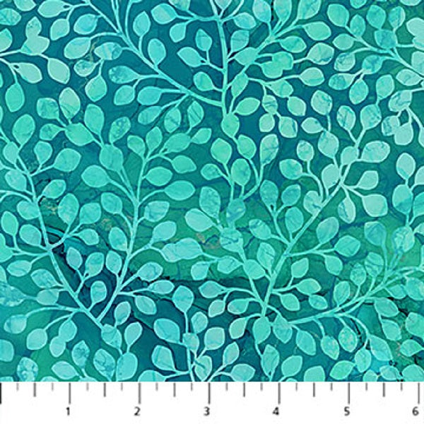 Northcott - Dragonfly Dance Teal 1/2m