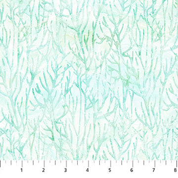 Coral Reef DP28882-10 White by Deborah Edwards and Melanie Samra for Northcott Fabrics 1/2m