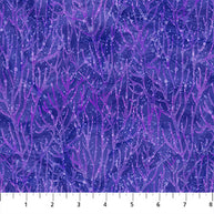 Coral Reef DP28882-86 Purple by Deborah Edwards and Melanie Samra for Northcott Fabrics 1/2m