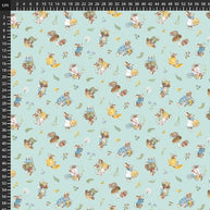 DP29007-42 Toss Mice Blue, Country Mouse by Deborah Edwards 1/2m