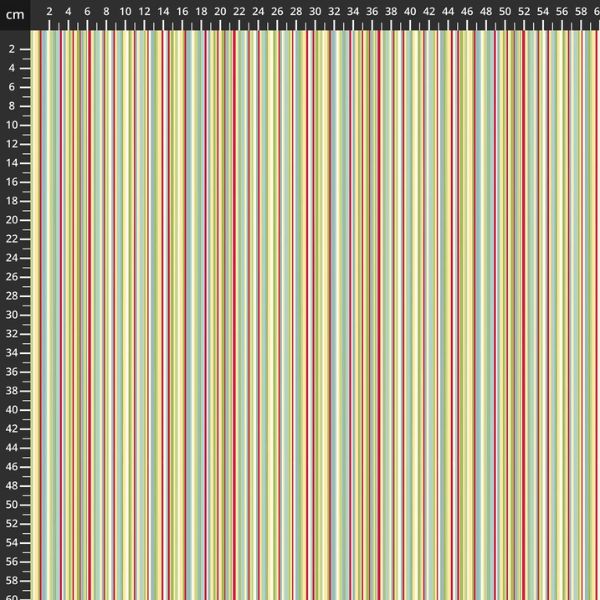 DP29012-10 Barcode Stripe White Multi, Country Mouse by Deborah Edwards 1/2m