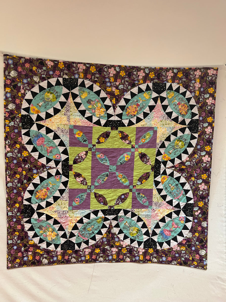 6 Sessions, commencing Thurs.27 Aug - Bright Pickle Dish Wall Quilt (Nancy Pembleton) - Thursday B Group