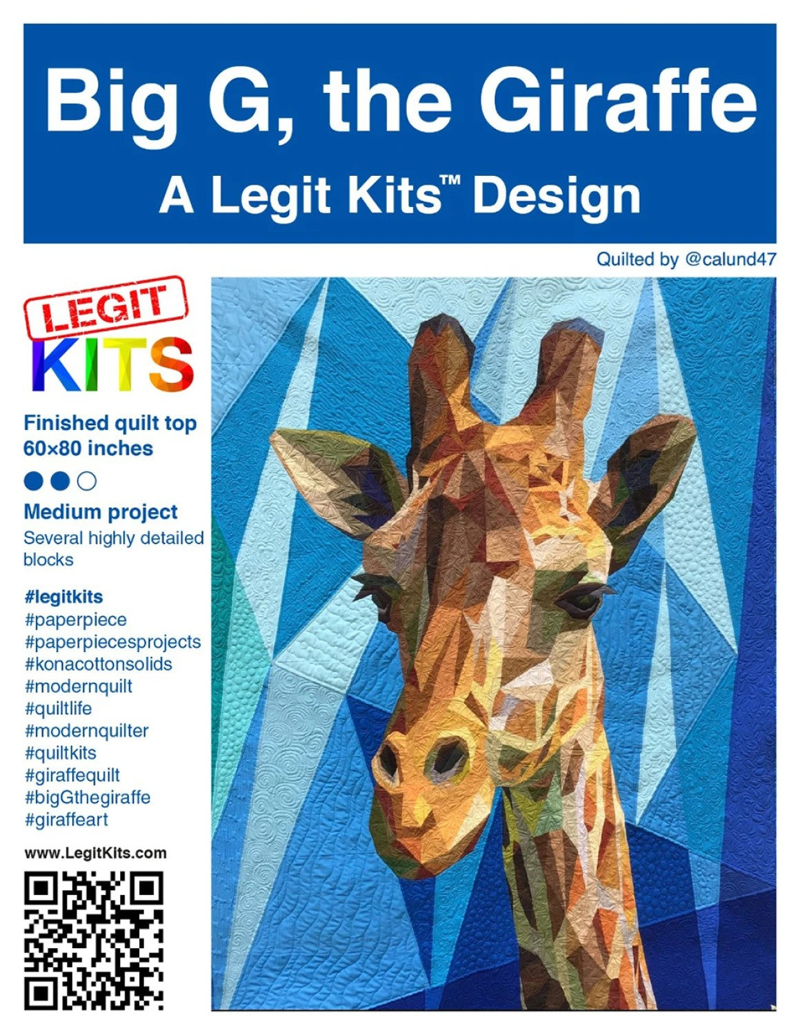 LK-PT002 Big G Foundation Paper Pieced Pattern
