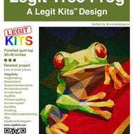 LK-PT014 Legit Tree Frog Foundation Paper Pieced Pattern