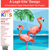 LK-PT026 Flamingos Foundation Paper Pieced Pattern