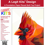 LK-PT028 Legit Cardinal Foundation Paper Pieced Pattern