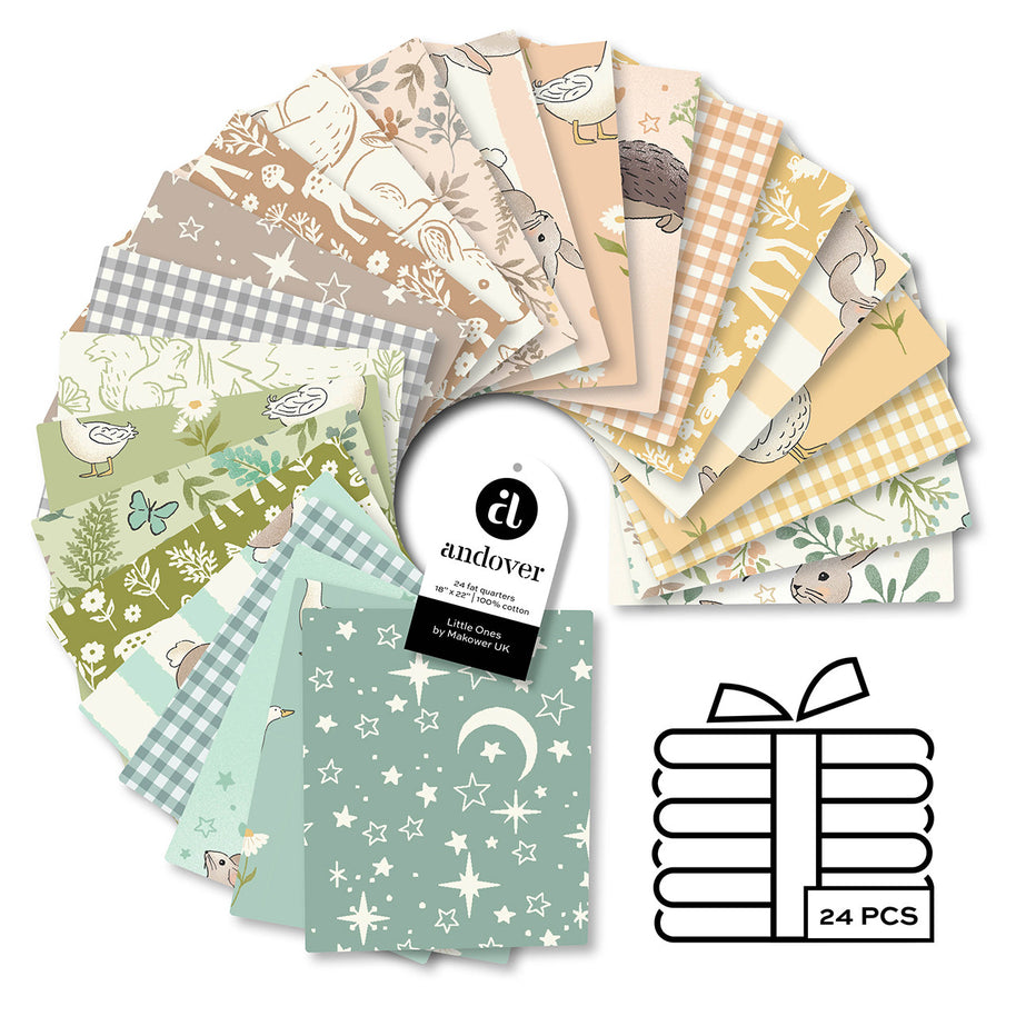 Little Ones Fat Quarter Pack (24 fat quarters) by Makower UK