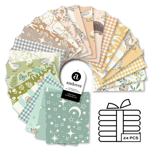 Little Ones Fat Quarter Pack (24 fat quarters) by Makower UK