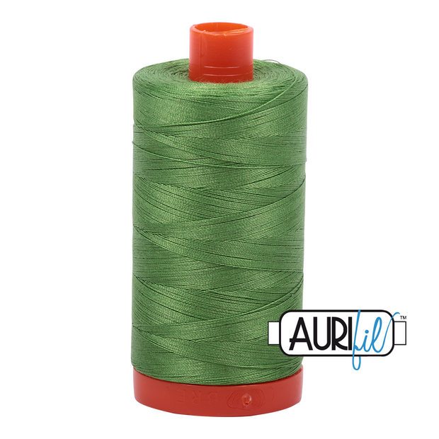 Aurifil 50wt Cotton Thread - 1114 Grass Green 1300m
