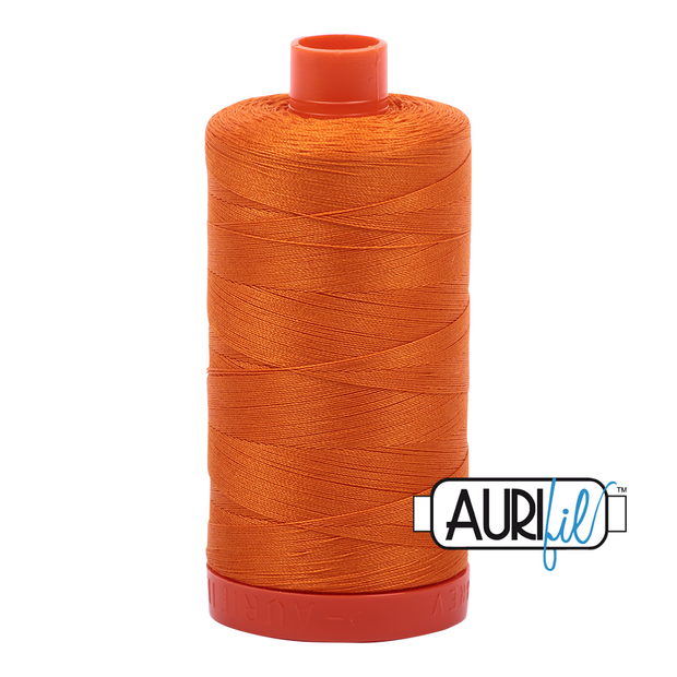Aurifil 50wt Cotton Thread - 1133 Bright Orange 1300m