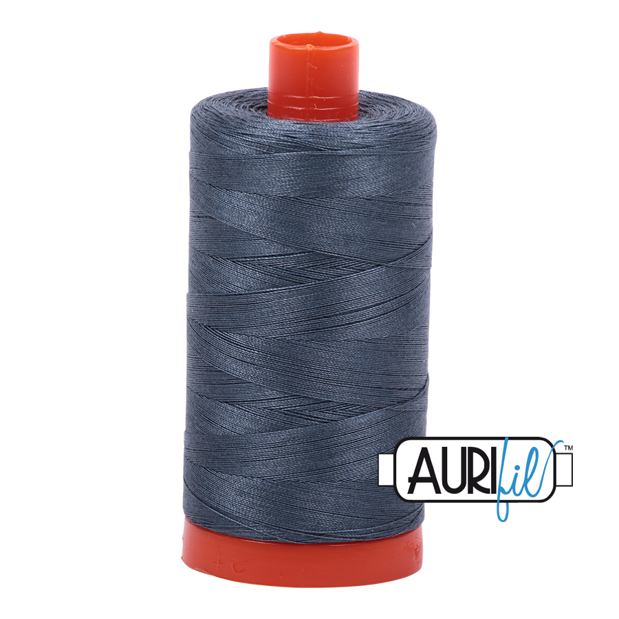 Aurifil 50wt Cotton Thread - 1158 Medium Grey 1300m