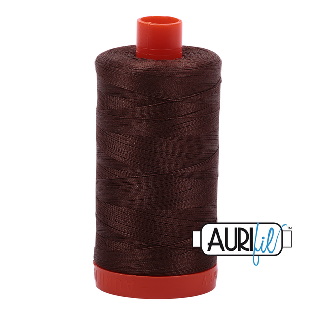 Aurifil 50wt Cotton Thread - 1285 Medium Bark 1300m