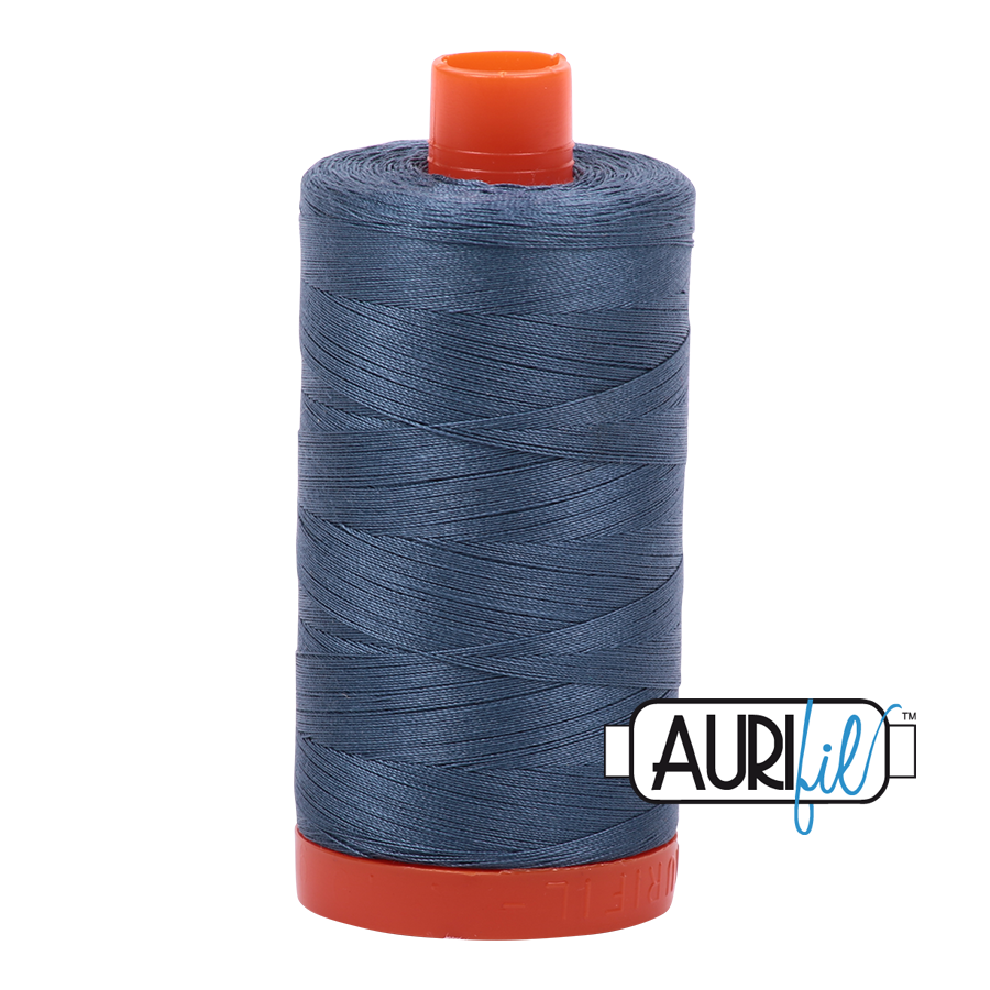 Aurifil 50wt Cotton Thread - 1310 Medium Blue Grey 1300m