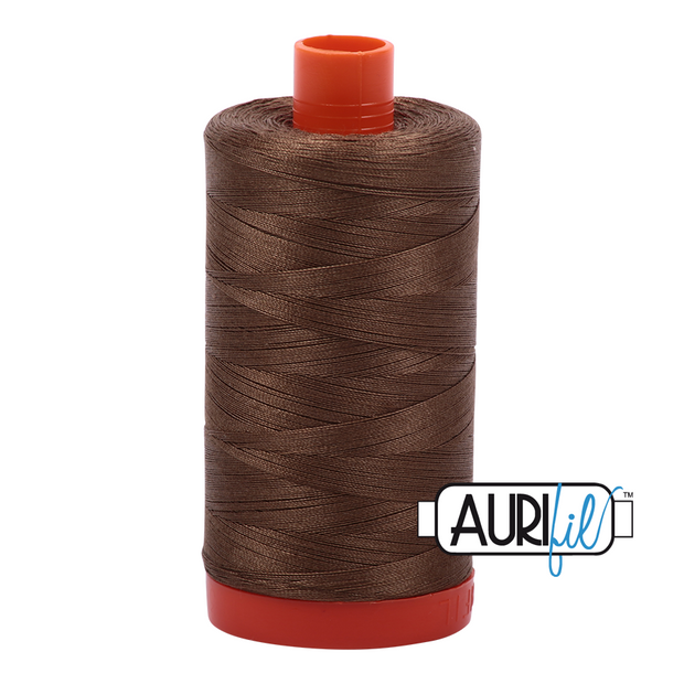 Aurifil 50wt Cotton Thread - 1318 Dark Sandstone 1300m